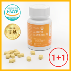 웰라핏 프리미엄 브로멜라인 파파인 퀘르세틴 정, 1개, 60정