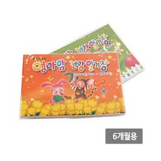 엄마맘건강일기장 (1P) 건강 일기장 하루생활 일지, 주황