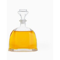 위스키 디캔터와 밀폐 유리 스톱퍼 300ml 무연 크리스탈 디캔터집 바 선물 파티 장식용 보드카 버번 알코올 증류주 디캔터, 1개
