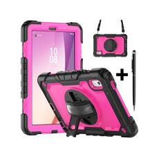 레노버 탭 M9 9 인치 2023 케이스 TB-310XU TB-310FU 펜슬수납 스탠드 커버 + 터치펜, 로즈