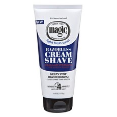 매직 레이저리스 크림 쉐이브 레귤러 스트랭스 라이트 프레쉬, 170g, 1개