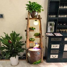 미니 분수대 실내 장식 어항 전원주택 정원 꾸미기 조경 유수분수 거실 현관 순환수, 01 60cm A