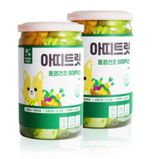  아띠지기 강아지 동결건조 간식 40g, 4개, 야채믹스(단호박+방울양배추+브로콜리+오이+당근+고구마) 