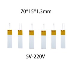 70*15*1.3mm 5V 12V 24V 36V 110V 220V 1.5 8 14W 18W 35W 60W-300 HTCC 알루미늄 PTC 열판 MCH 메탈 세라믹 히터 W 0.8-, [12] 220V-100W-400C, 1개