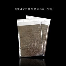 업소 접착 보냉봉투 40X45cm 100P 은박발포지, 1개
