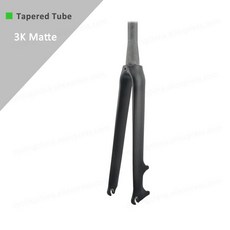 디스크 브레이크 퀵 릴리스 로드 바이크 포크 글로스매트 풀 카본, 2) Matte Tapered, 1개