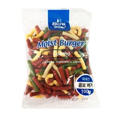  바우와우 콤보버거100g 강아지간식, 100개 