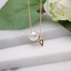 14k해수진주목걸이