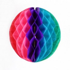 ☆가격비교 가성비☆페이퍼벌룬 페이퍼휠 허니컴볼20cm레인보우)꽃볼 파티장식 (파티 YS20SE21