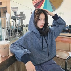 kirahosi 간절기 얇은 박시 후드티 맨투맨 패션 61호+ 덧신 증정 AF8zixot