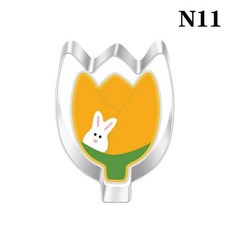 부활절 비스킷 커터 토끼 계란 당근 쿠키 몰드 베이킹 도구 스타일, 1개