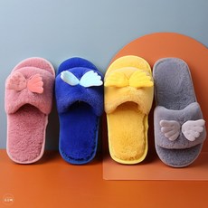 도오빠 아동 슬리퍼 샌들 여아 키즈 실내 페이크 퍼 날개 엔젤 실내화 유치원 초등학생 240 주니어 맘커플 중학생 고등학생