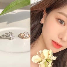 실버미니링귀걸이