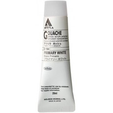 Holbein Acryla Gouache Artists 아크릴 폴리머 에멀젼 20ml 1 차 백색 (D194)