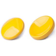 VKO 옐로우 메탈 소프트 셔터 릴리즈 버튼 섬세한 카메라 버튼 11mm 오목 10mm 볼록면 (2팩) 701237, Yellow