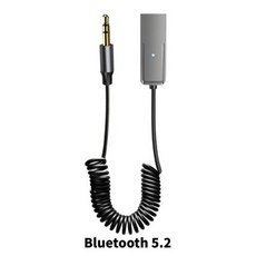 어댑터 자동차 오디오 블루투스 송신기용 동글 BT 핸즈프리 리시버 잭 스피커 AUX 3.5mm 5.2, B