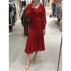 (에고이스트)소매볼륨 레트로 니트원피스EM4KO460(320079 )