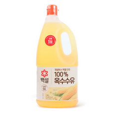 백설 옥수수유 10개입(한박스), 1.8L, 5박스