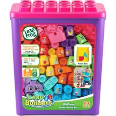 LeapFrog Leap Builders 81피스 점보 블록 박스 핑크 24개월에서, 01 핑크