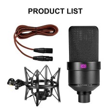 TLM 103 XLR 콘덴서 마이크 전문 카디오이드 스튜디오 마이크 팟캐스팅 보이스 오버 스트리밍 홈 스튜디오 녹음용