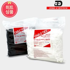 동아베스텍 케이블 타이 80mm 흑색 1봉=1000개, 1개
