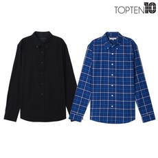 [탑텐] 남성 코튼 옥스포드 버튼다운 셔츠