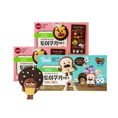 토이쿠키만들기 2종 3박스숲속동물2+브레드이발소1, 상세설명 참조, 없음
