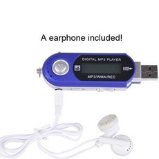 USB 고화질 음악 MP3 플레이어가있는 미니 MP3 플레이어 LCD 디스플레이 무료 이어폰이있는 FM 라디오 지원, 검은색, 8GB, 8GB