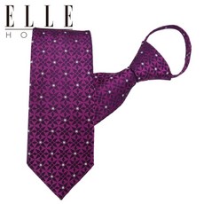 엘르옴므 ELLE HOMME 엘르옴므 실크 지퍼/자동 넥타이-혼주넥타이 자수정 8cm