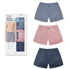 트라이엄프 남성 면 트렁크 사각 팬티 3매 세트