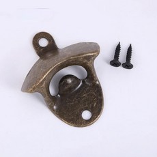 벽걸이 소박한 맥주 오프너 빈티지 모양 주방 카페 바용 장착, 7.5PCS-bronze A