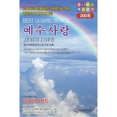 정품 USB 예수사랑 JESUS LOVE 옴니버스 복음성가 200곡 당일출고