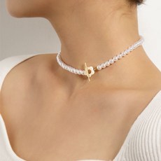 티르리르실버천연석담수진주목걸이세트