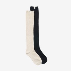 벤시몽 23FW RIBBED LOOSE KNEE SOCKS - 2color -인증