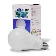 LED벌브 LED전구 20W(두영), LED전구 20W(두영)-주광색(하얀빛), 1개