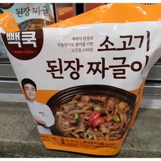 더 본 백종원의 빽쿡 소고기 된장 짜글이 1600g (400X 4봉), 400g, 4개