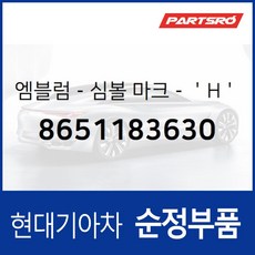 H로고 엠블럼 (8651183630) 카운티 E/E 특장 에어로 시티/뉴 슈퍼 글로벌900, 1개