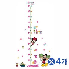 NVY548125꾸미기 아이방 키측정 키재기스티커-미키마우스x4개, 단일색상, 단일옵션