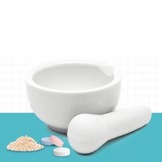 국산 가루약 조제 이유식 필수품 유발유봉 세트 대 중 소 약사발 알약 분쇄기, 대-15cm 봉 포함, 1개