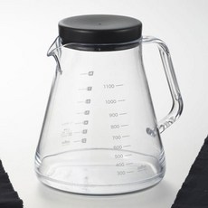 아케보노 커피 서버 스트롱 블랙, 뚜껑 + 커피서버, 1개, 1.1L