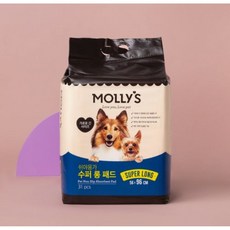 몰리스 쉬야응가 수퍼롱 패드, 31개입, 1개 - 몰리스배변패드