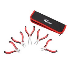 Hyper Tough 5-Piece Mini Plier Set with Zipper Case 9015