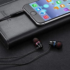 EOM 노이즈 캔슬링 3.5mm 오디오 잭 인 이어 유선 금속 이어폰 이어 버드 헤드폰 (마이크 볼륨 컨트롤 포함) Samsung Galaxy - E0171082CXG61N9, 기본