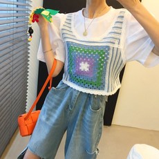 크롭니트뷔스티에