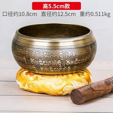 싱잉볼 불교 티벳 종교 실내 명상 차크라 구리 코린별, 입구직경10.8