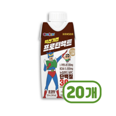 짱구 액션가면 프로틴액트 초코맛 단백질음료 330ml x 20개, 단품