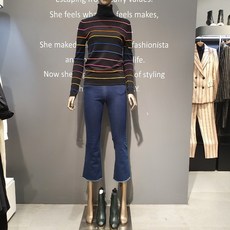 제시뉴욕 안감 기모 밴딩 부츠컷 바지 A8W-DP6210