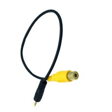 RCA ~ 2.5mm AV-IN 케이블카 후방 카메라 ~ GPS 2.5mm 0.3m, 검은색 - 스쿠버프로hud케이블