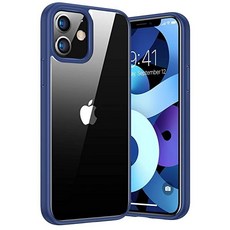 TORRAS Diamond Series Case Compatible with iPhone 12 Pro/Compatible with iPhone 12 Transparent Shock, Blau