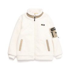 [정품]내셔널지오그래픽키즈 집업 역시즌 어드벤처 스탠드넥 플리스 자켓 IVORY K224UFJ130